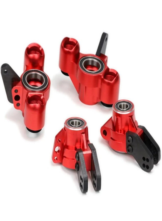 UURCSKY Alloy AR330505 Front Steering Blocks AR330404 Rear Hub Carrier for RC Arrma 6S 1/8 Kraton Notorious Outcast 6S BLX Upgrade Part(Red) - Image 5